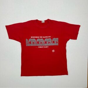 Vintage 90s Remeber The Elephants Tee